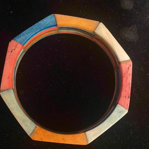 SilverFox ,Bracelet , with Gold Metal Band in Middle, Gorgeous 🔥 - Picture 3 of 7